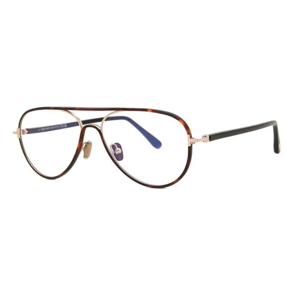 NEW TOM FORD FT5897-B/S 053 EYEGLASSES TF5897-B 053 HAVANA MEN AVIATOR EYEWEAR - Picture 1 of 3